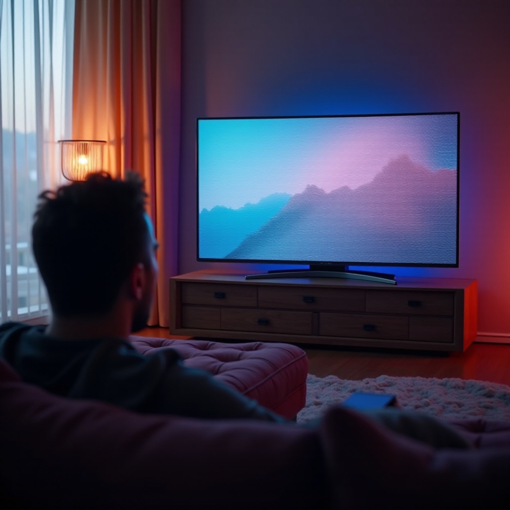 na moim ekranie telewizora są linie