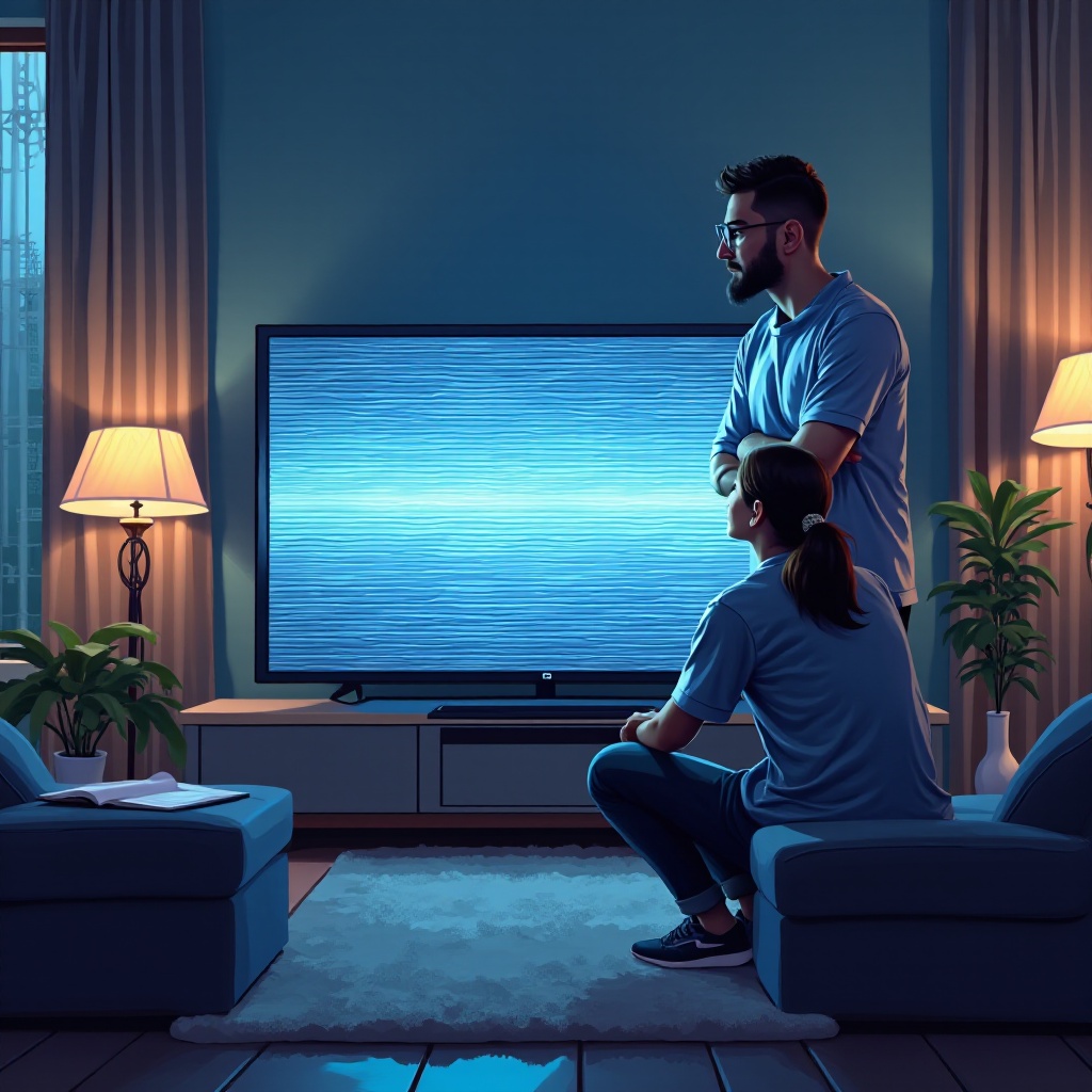 my tv screen has lines
