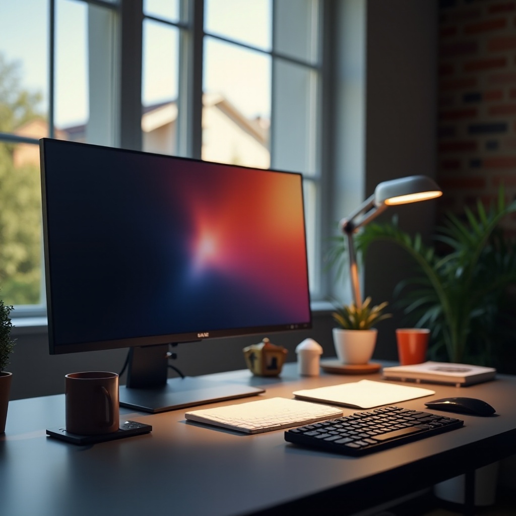 PC cu monitor 4k