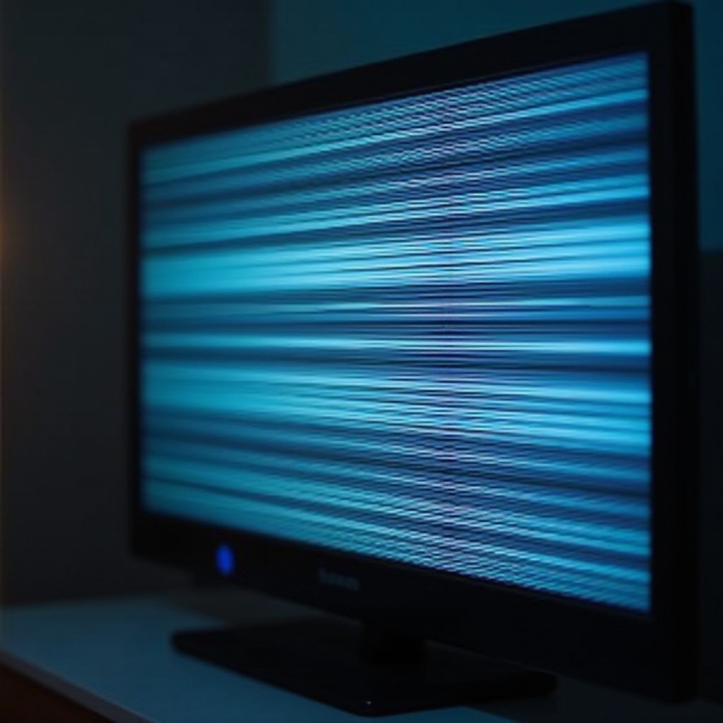 شاشة التلفاز الخاص بي بها خطوط