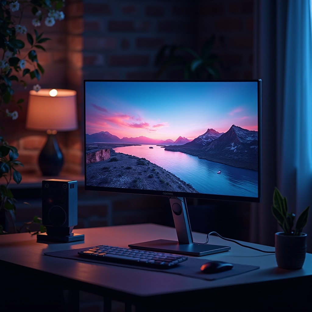 компютър с 4k монитор