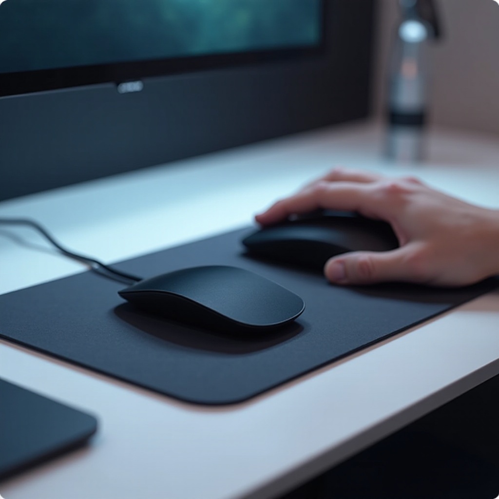 mousepad care încarcă mouse-ul