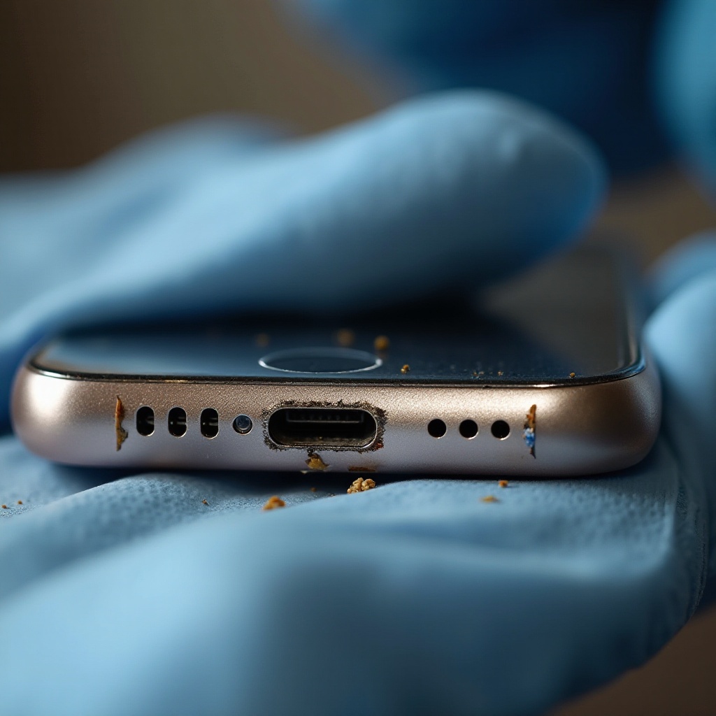 iphone charging port not working after cleaning