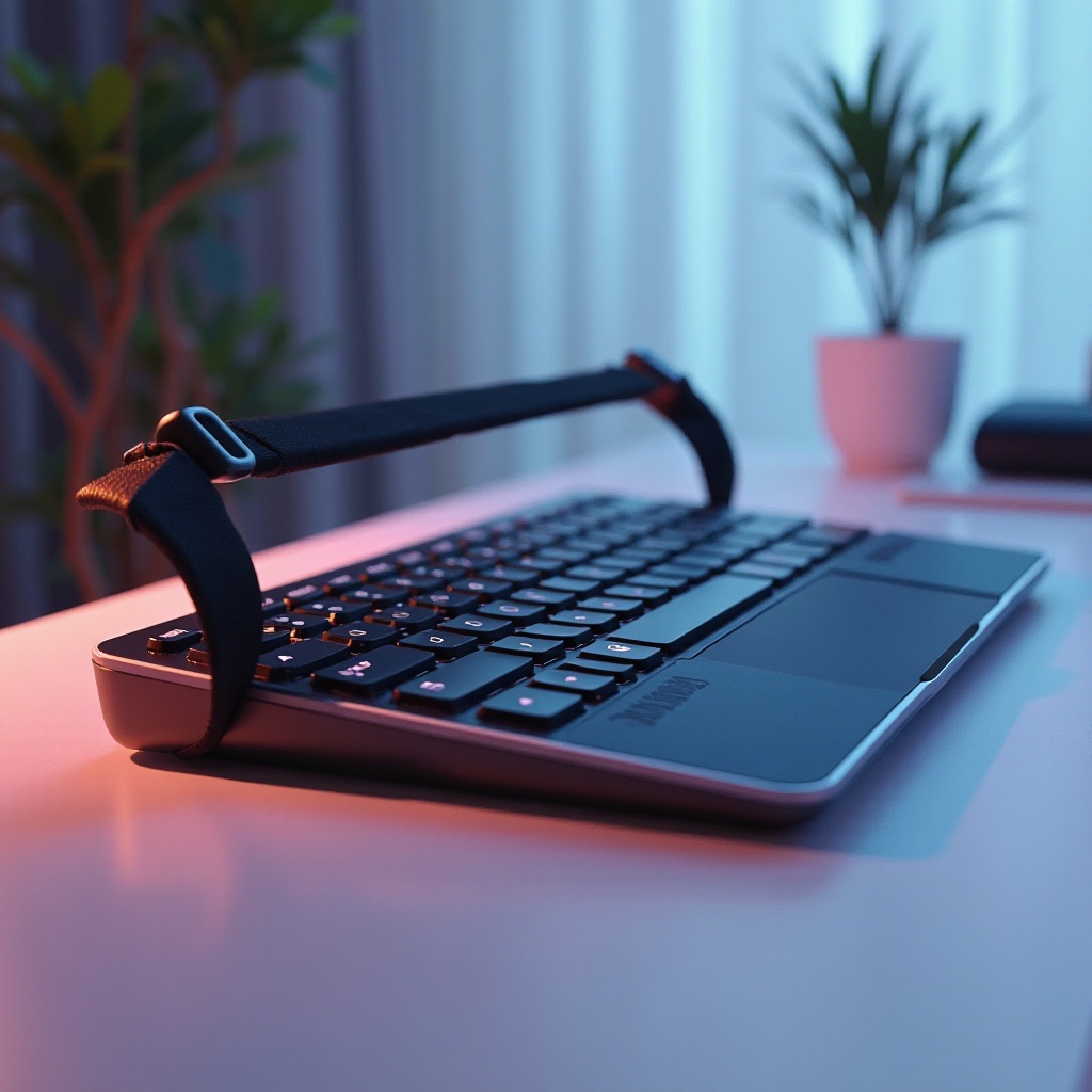 keyboard with strap