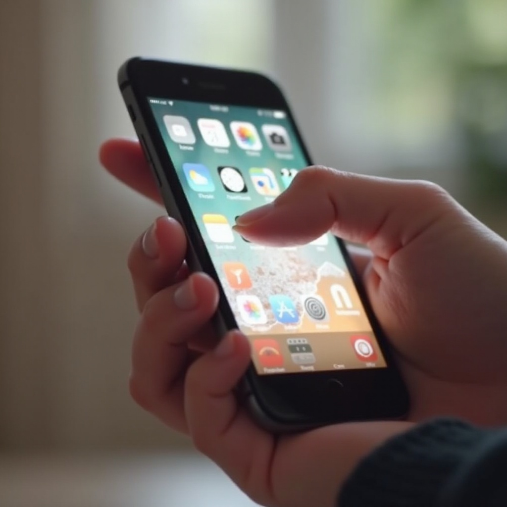 iPhone blocat în modul peisaj