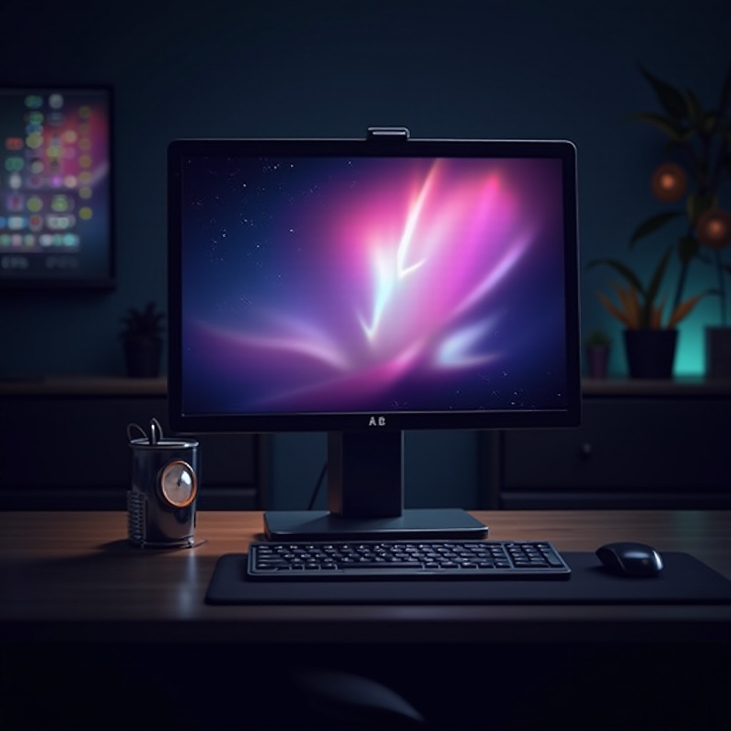 جهاز كمبيوتر مع شاشة 4k