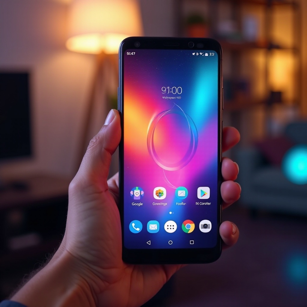 jak zmienić kolor na telefonie z Androidem