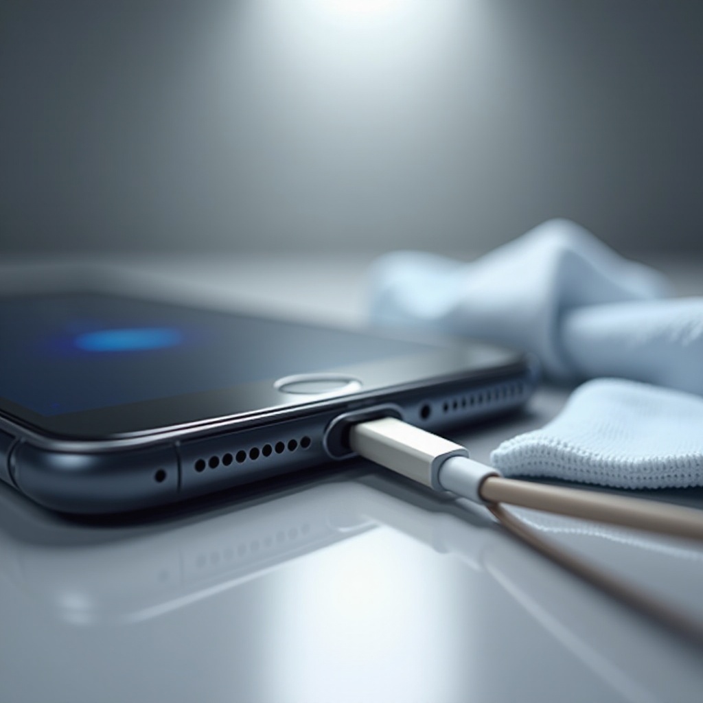 порт зарядки iPhone не работает после чистки