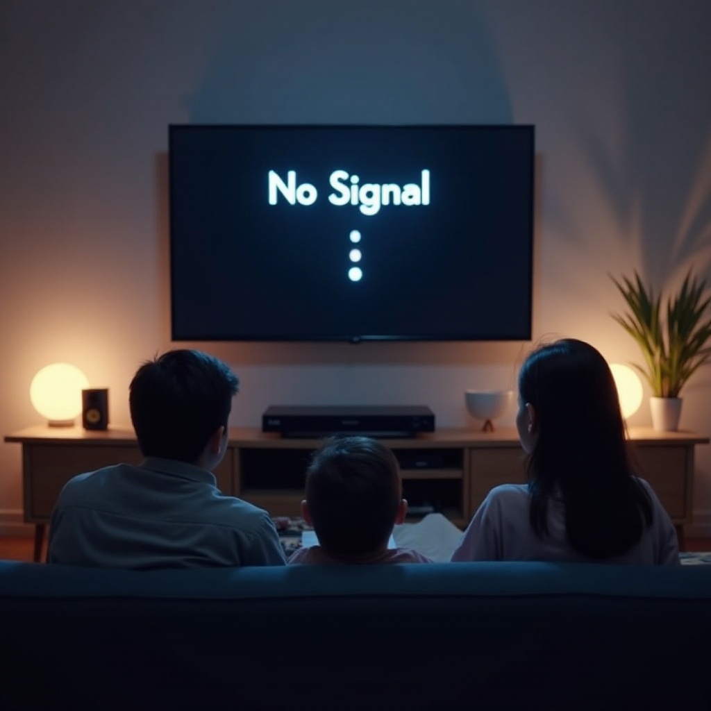 no signal panasonic tv
