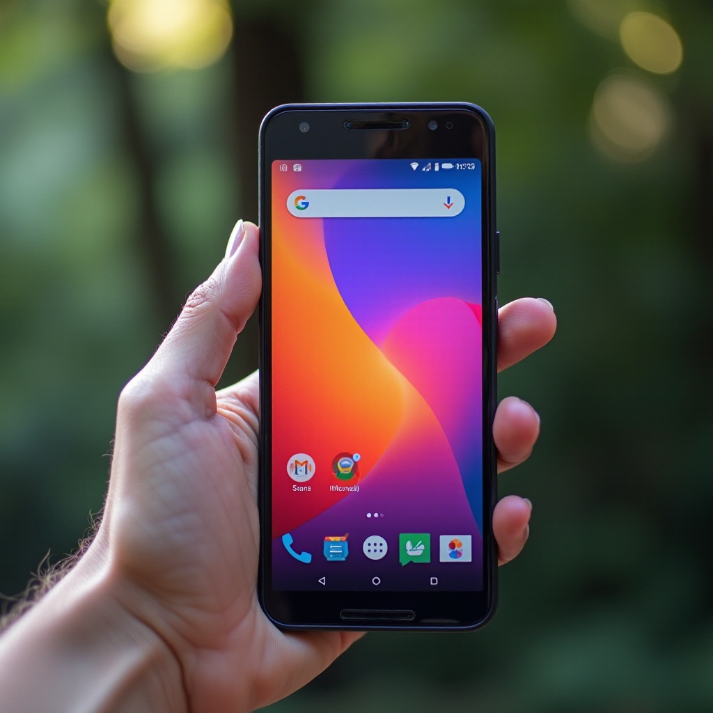jak zmienić kolor na telefonie z Androidem