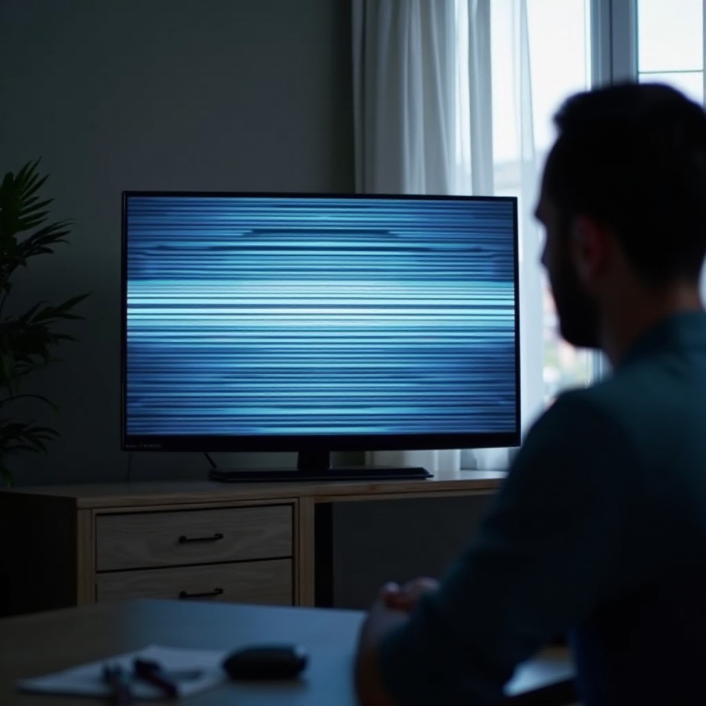my tv screen has lines