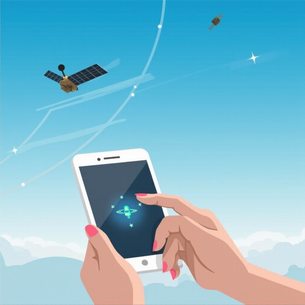 jak připojit telefon k satelitu